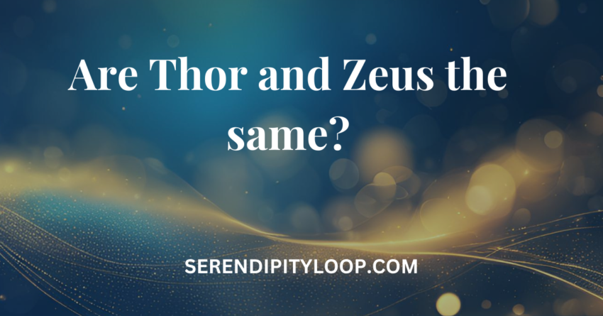 Are Thor and Zeus the same